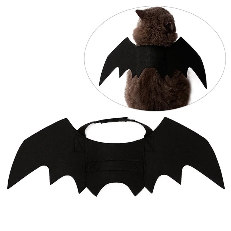 🦇 Costume Halloween Ailes de Chauve-Souris – Déguisement Adorable pour Chiens & Chats 🦇